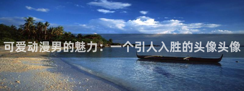 番薯动漫网官网：可爱动漫男的魅力：一个引人入胜的头像头像